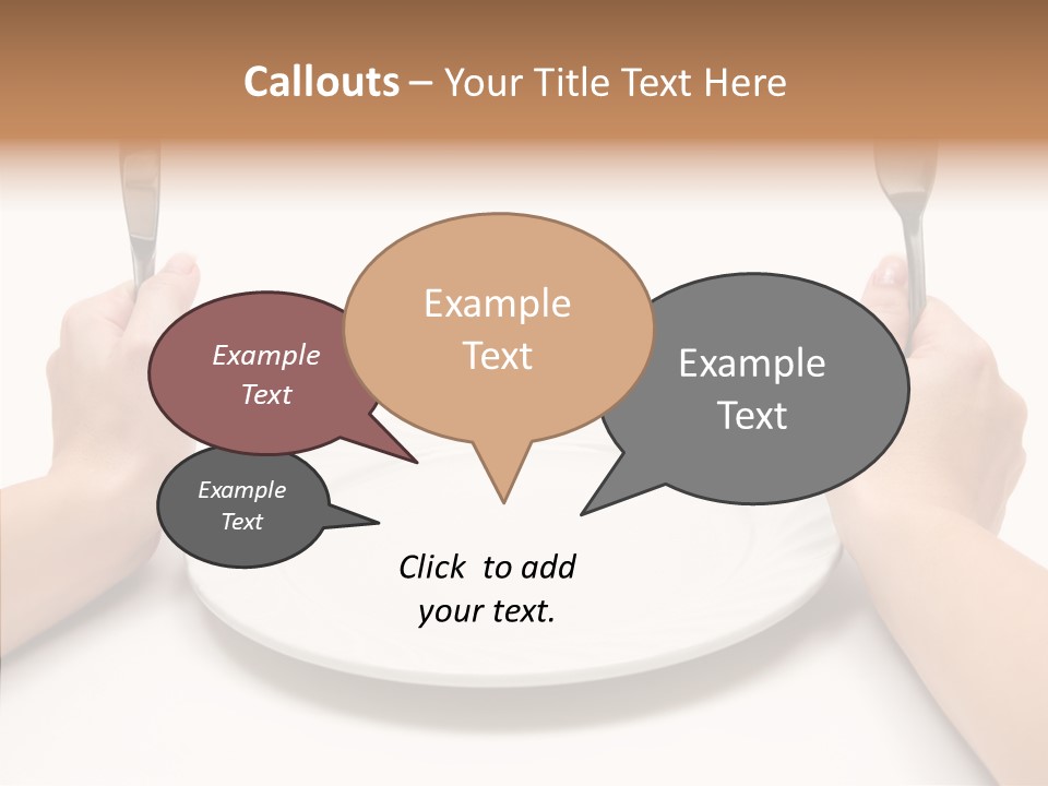 Cutlery Close Ceramic PowerPoint Template