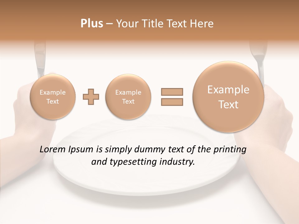 Cutlery Close Ceramic PowerPoint Template