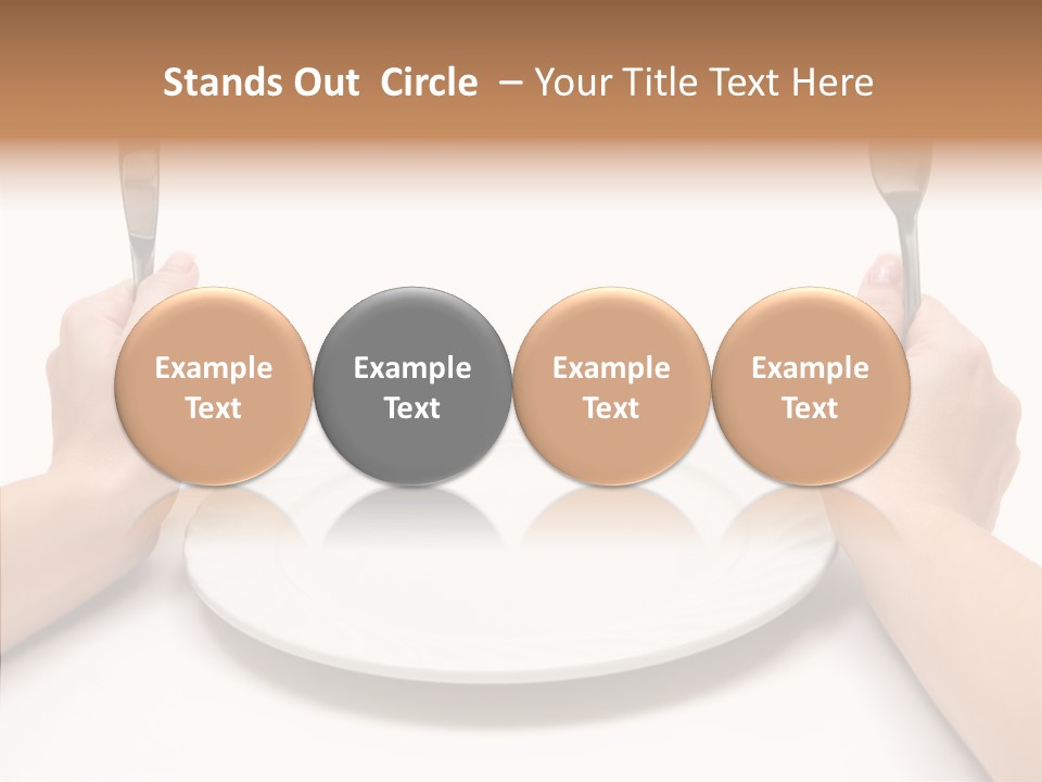 Cutlery Close Ceramic PowerPoint Template