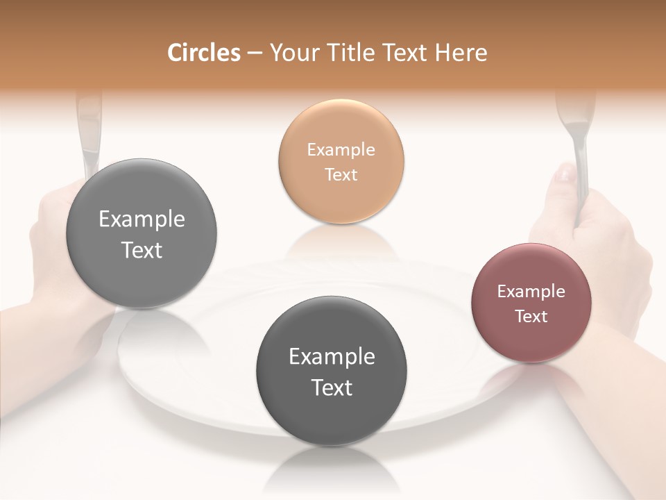 Cutlery Close Ceramic PowerPoint Template