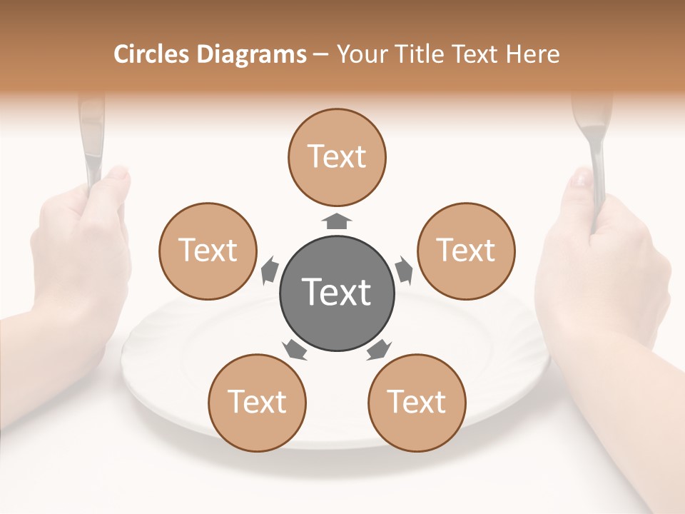 Cutlery Close Ceramic PowerPoint Template