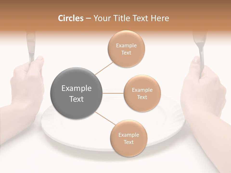 Cutlery Close Ceramic PowerPoint Template