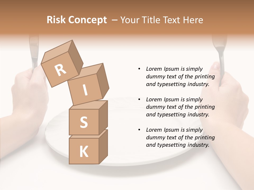 Cutlery Close Ceramic PowerPoint Template