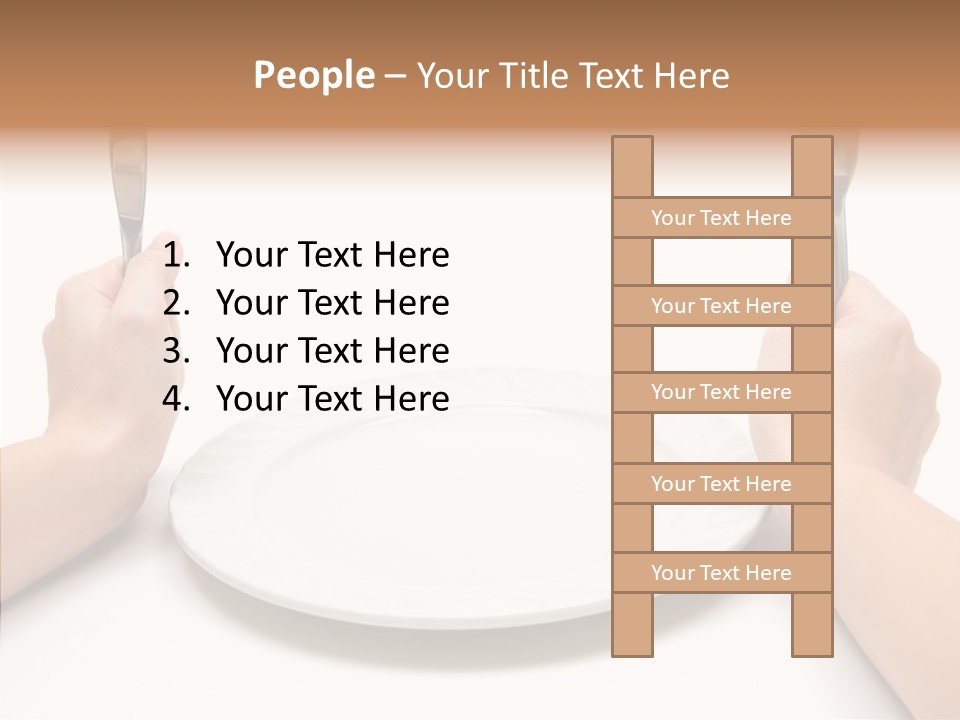 Cutlery Close Ceramic PowerPoint Template