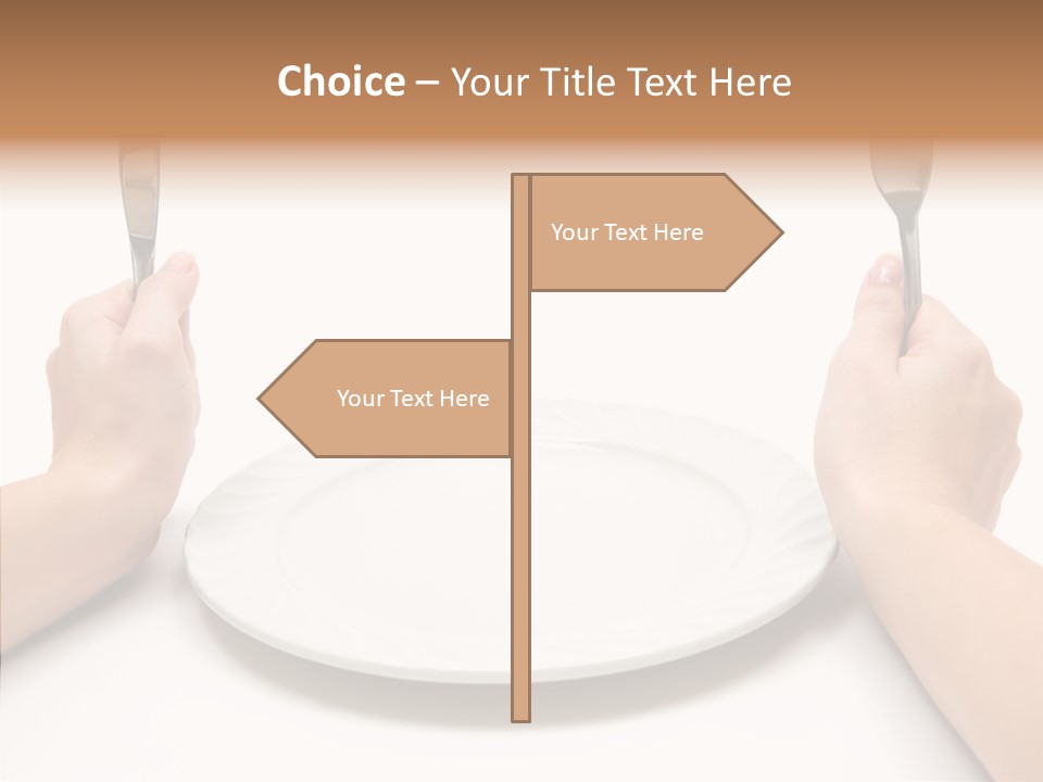 Cutlery Close Ceramic PowerPoint Template