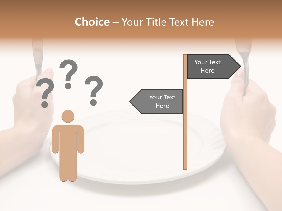 Cutlery Close Ceramic PowerPoint Template