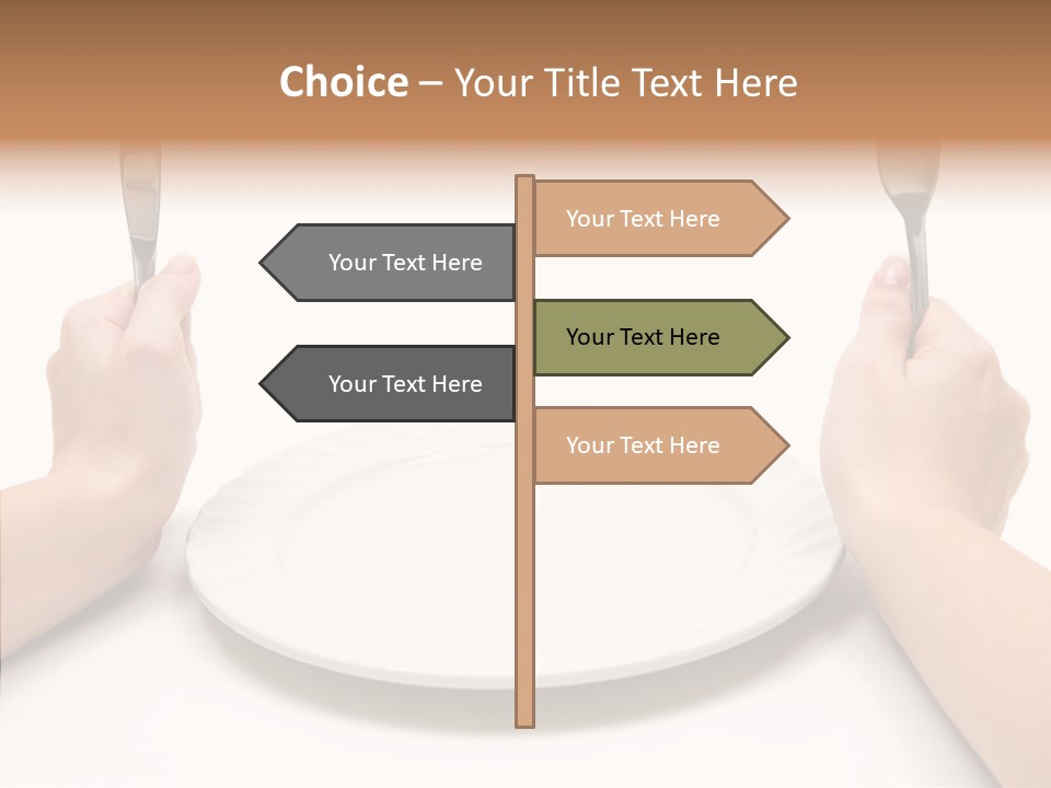 Cutlery Close Ceramic PowerPoint Template