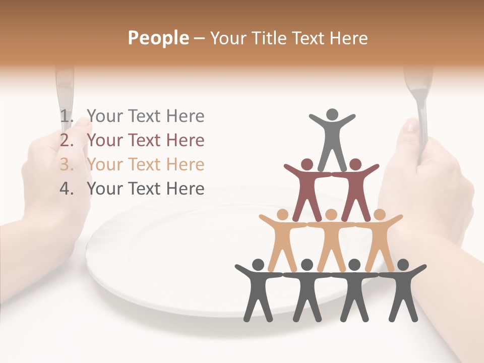 Cutlery Close Ceramic PowerPoint Template