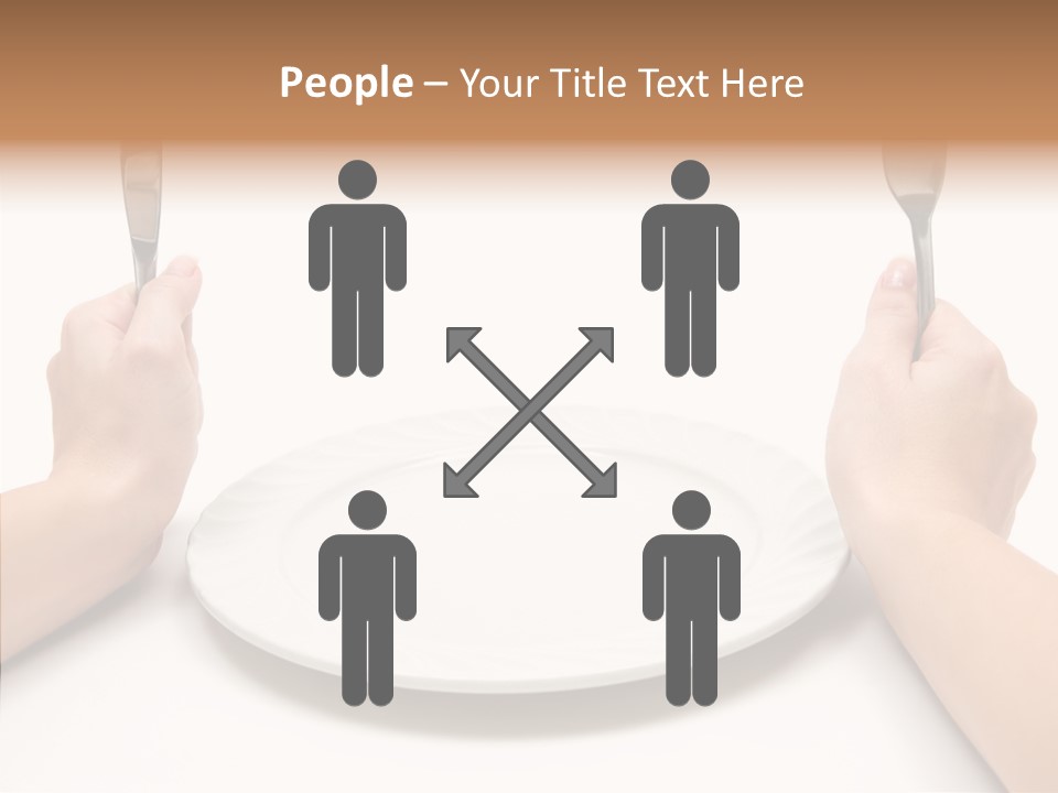 Cutlery Close Ceramic PowerPoint Template