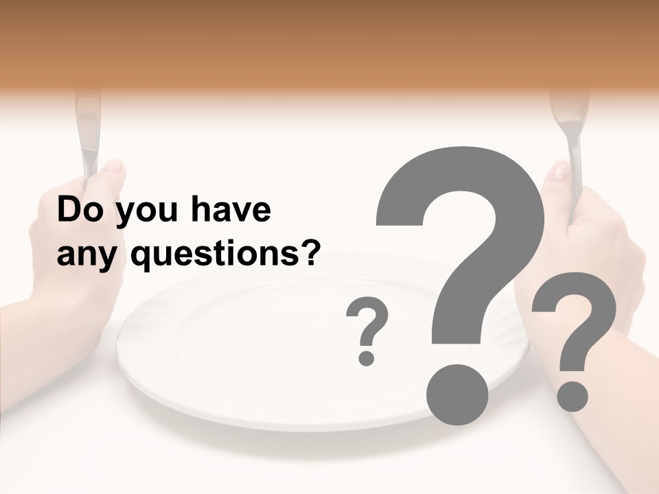 Cutlery Close Ceramic PowerPoint Template