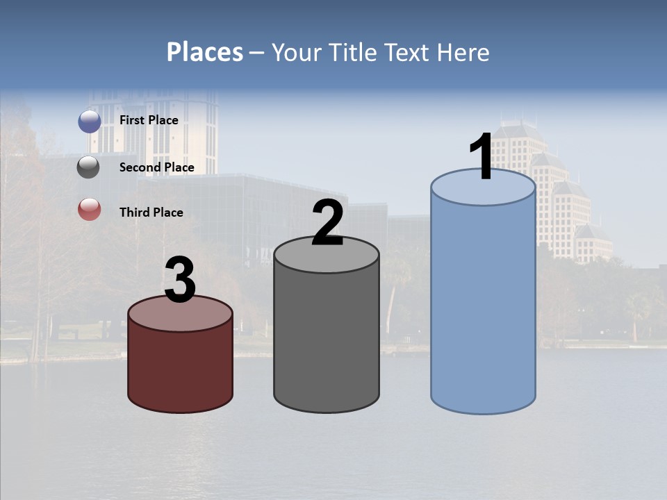 Lake Downtown Eola PowerPoint Template
