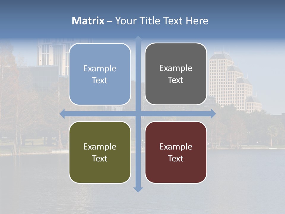 Lake Downtown Eola PowerPoint Template