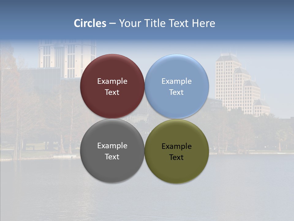 Lake Downtown Eola PowerPoint Template