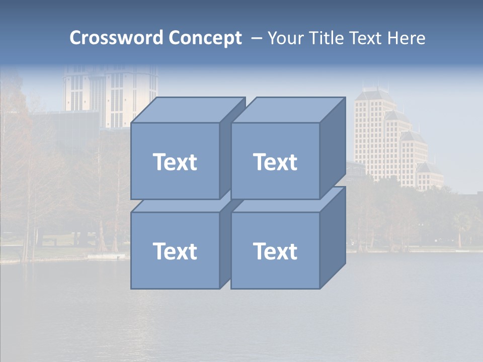 Lake Downtown Eola PowerPoint Template