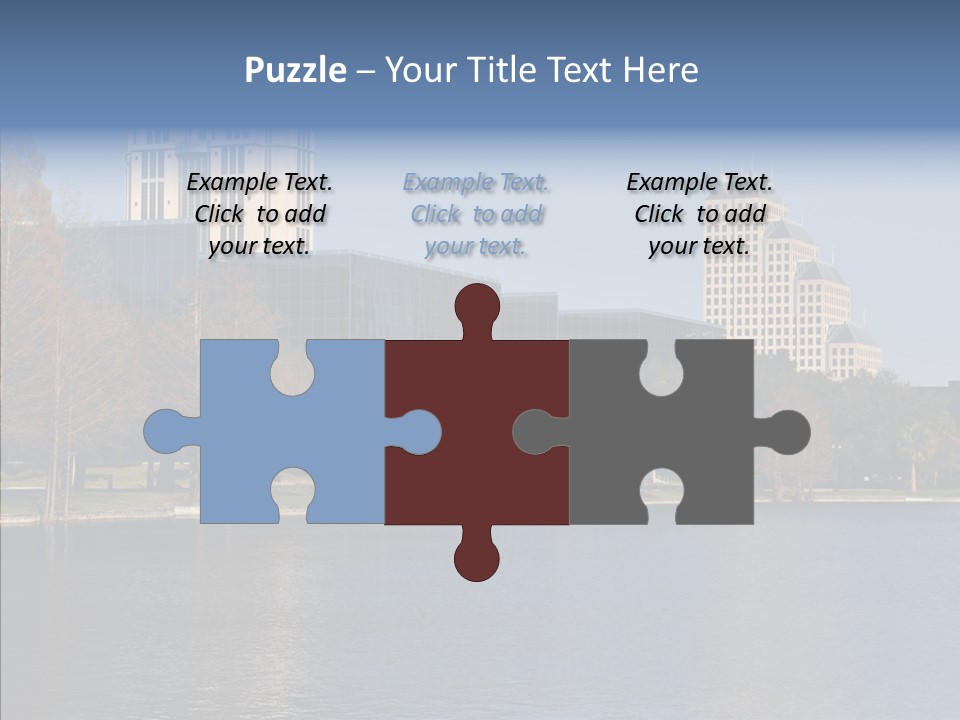 Lake Downtown Eola PowerPoint Template