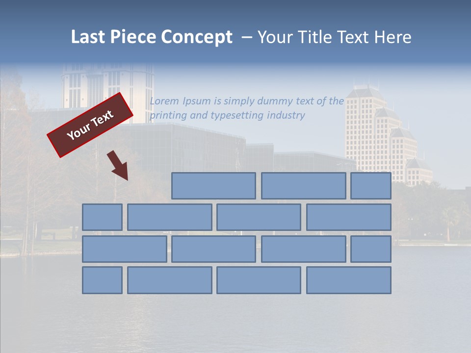Lake Downtown Eola PowerPoint Template