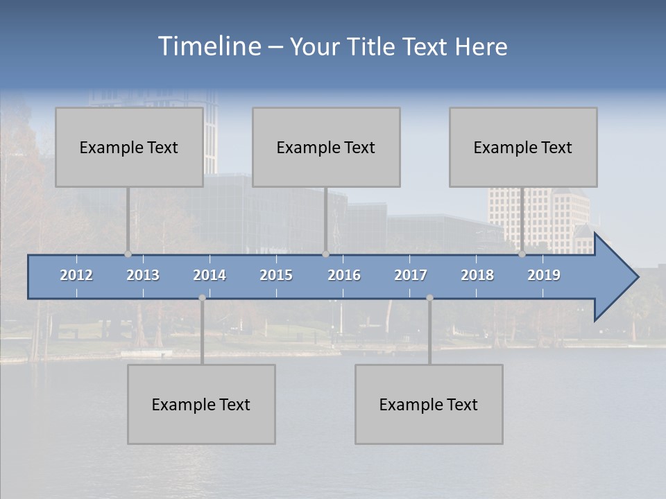 Lake Downtown Eola PowerPoint Template