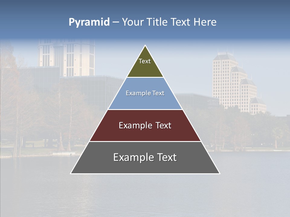 Lake Downtown Eola PowerPoint Template
