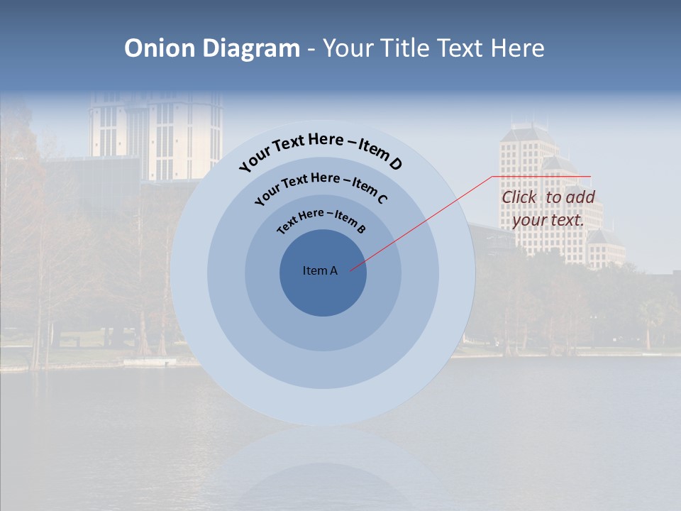 Lake Downtown Eola PowerPoint Template