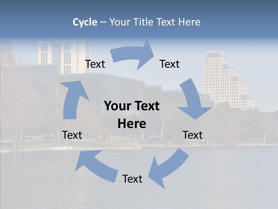 Lake Downtown Eola PowerPoint Template