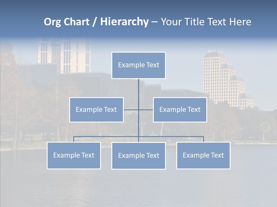 Lake Downtown Eola PowerPoint Template