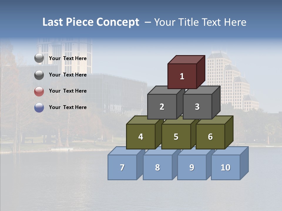 Lake Downtown Eola PowerPoint Template