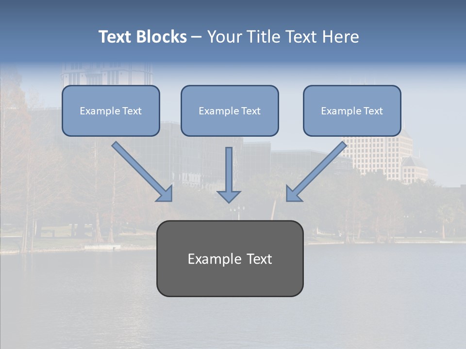 Lake Downtown Eola PowerPoint Template