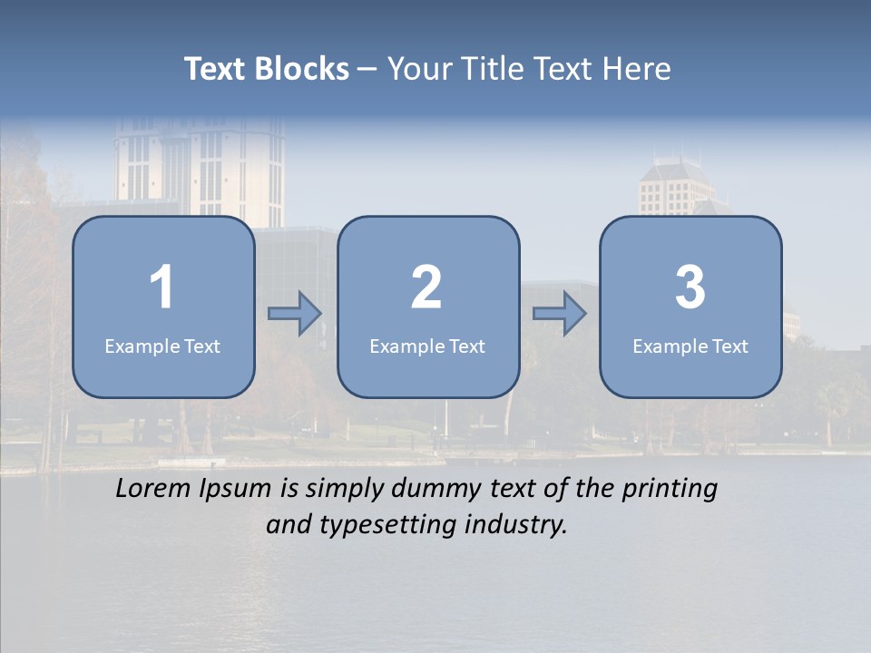 Lake Downtown Eola PowerPoint Template