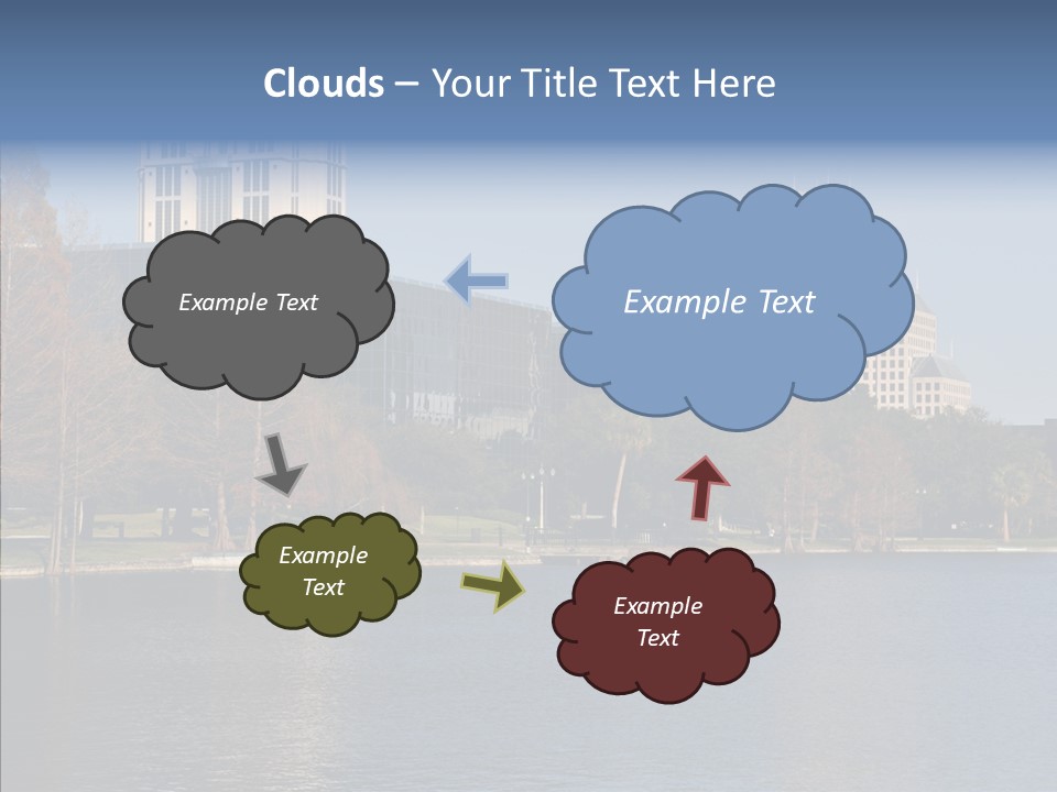 Lake Downtown Eola PowerPoint Template