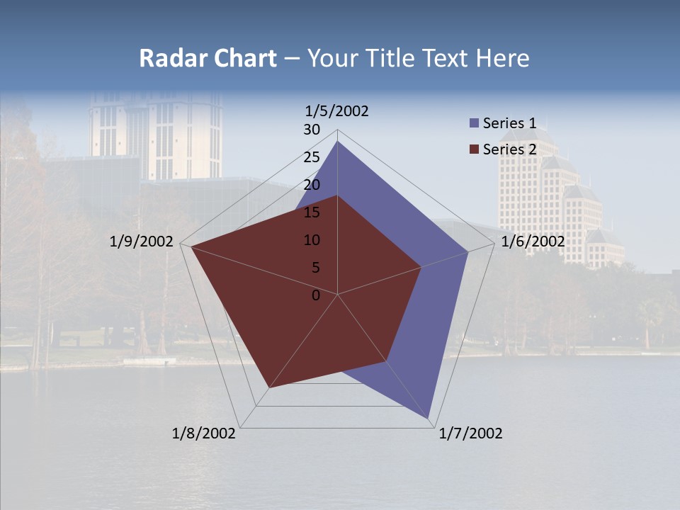 Lake Downtown Eola PowerPoint Template