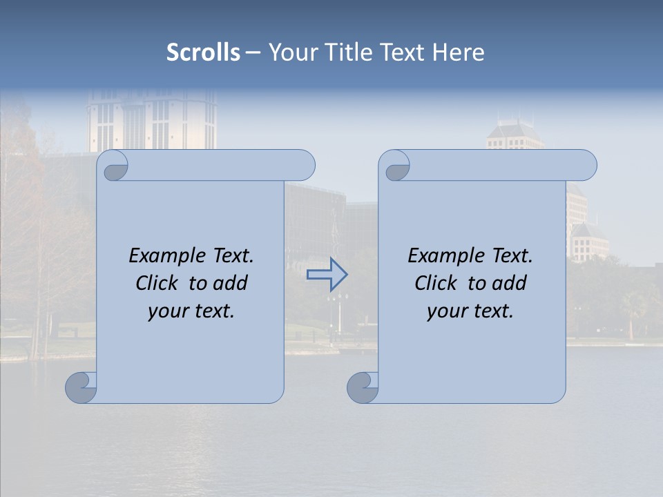 Lake Downtown Eola PowerPoint Template