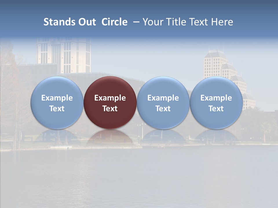 Lake Downtown Eola PowerPoint Template