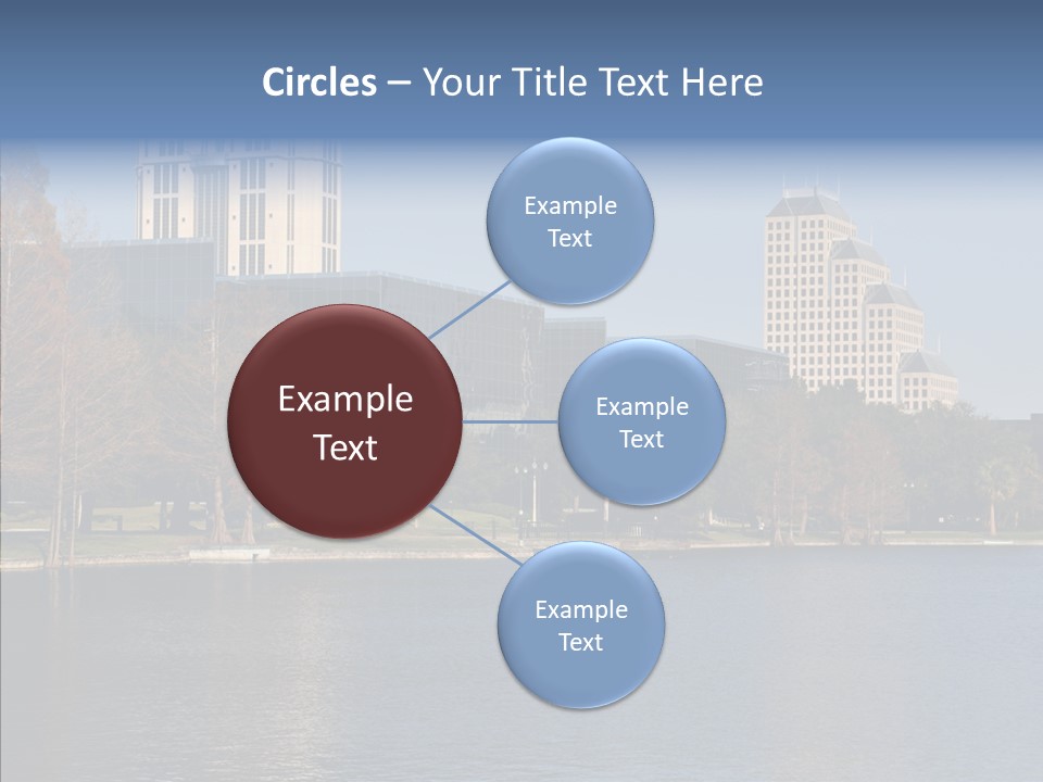 Lake Downtown Eola PowerPoint Template
