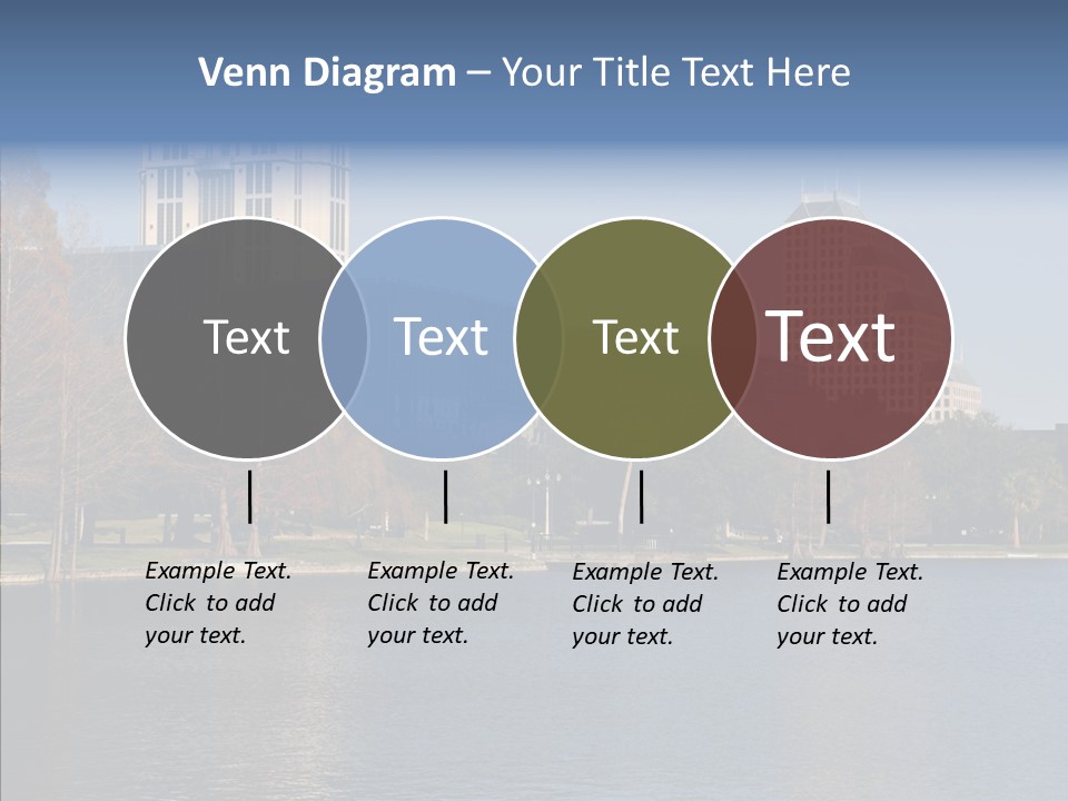 Lake Downtown Eola PowerPoint Template