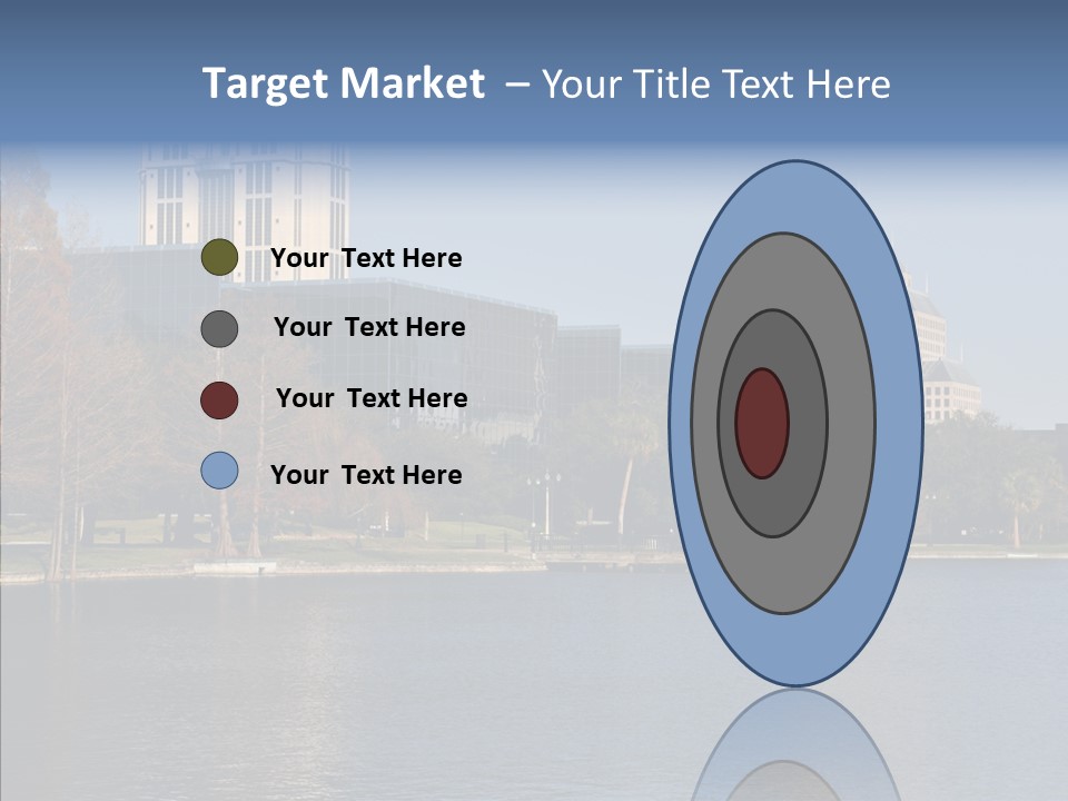 Lake Downtown Eola PowerPoint Template