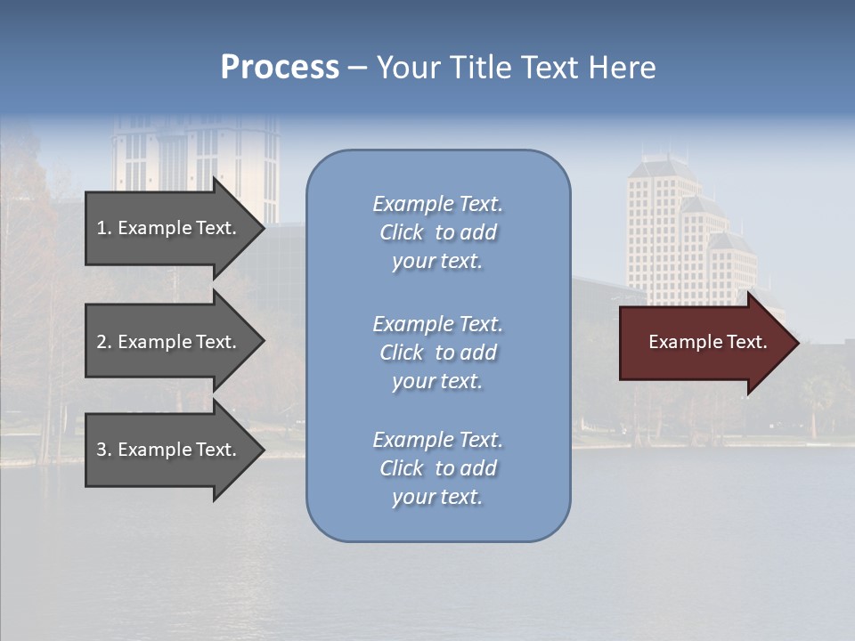 Lake Downtown Eola PowerPoint Template