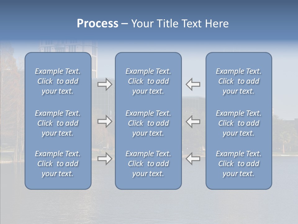 Lake Downtown Eola PowerPoint Template
