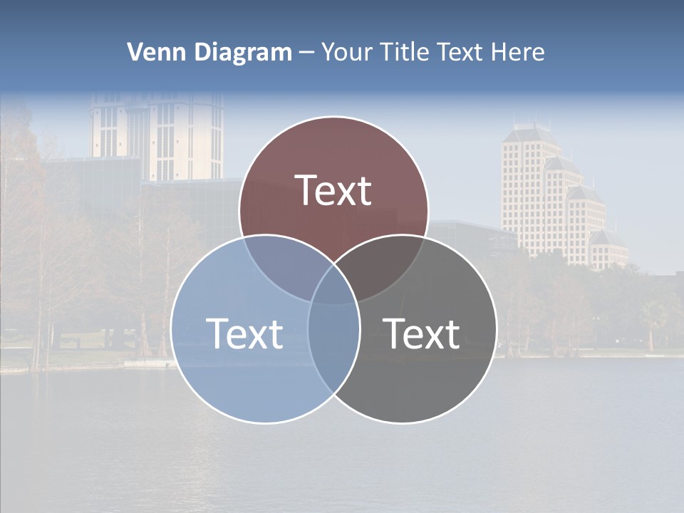 Lake Downtown Eola PowerPoint Template
