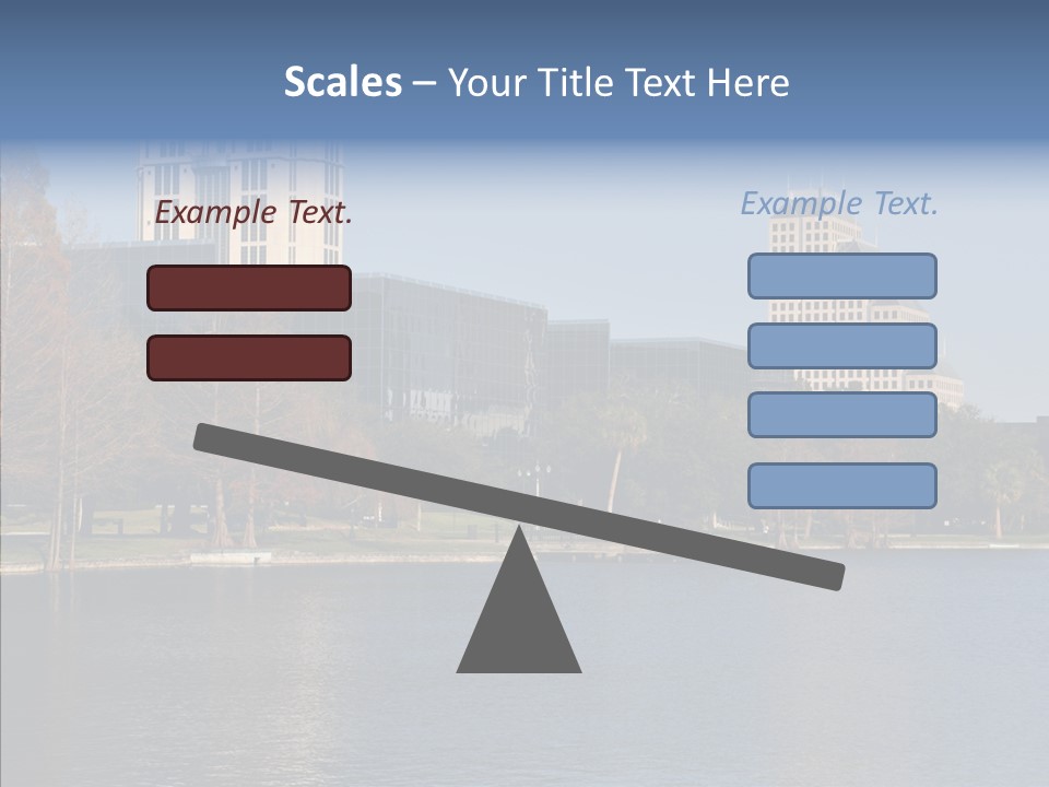 Lake Downtown Eola PowerPoint Template