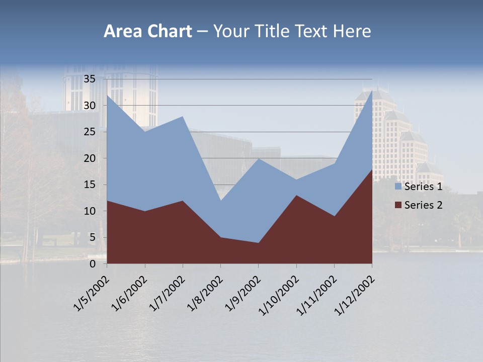 Lake Downtown Eola PowerPoint Template