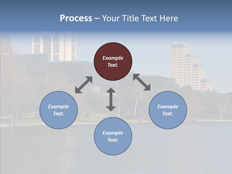 Lake Downtown Eola PowerPoint Template
