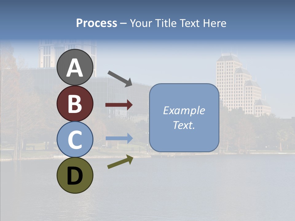 Lake Downtown Eola PowerPoint Template