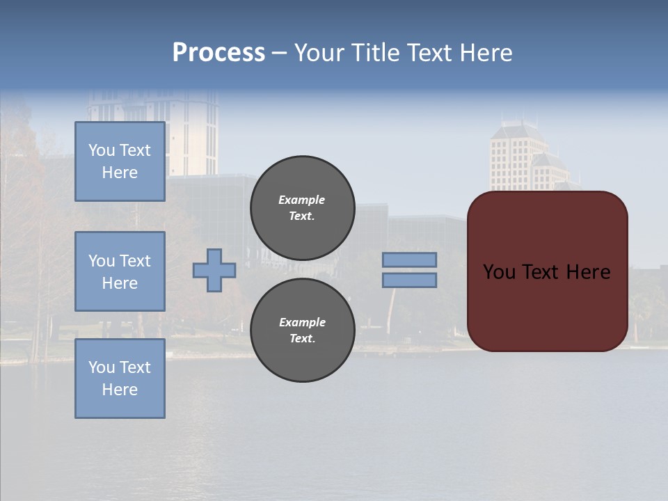Lake Downtown Eola PowerPoint Template