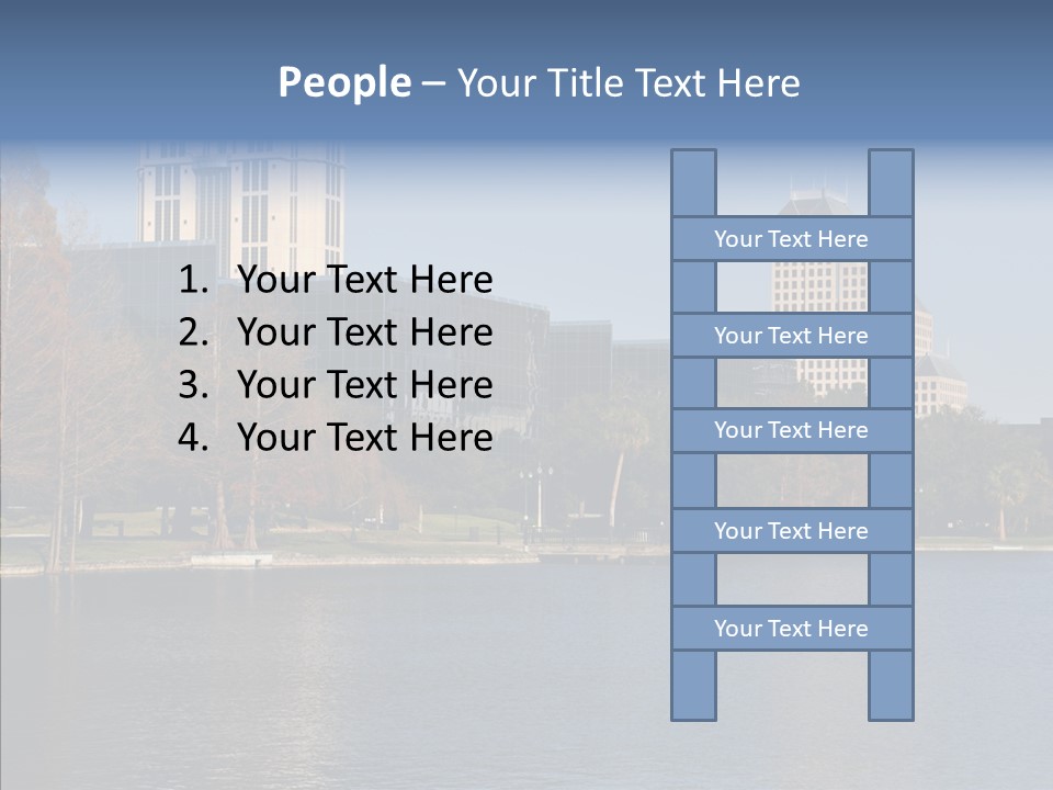 Lake Downtown Eola PowerPoint Template