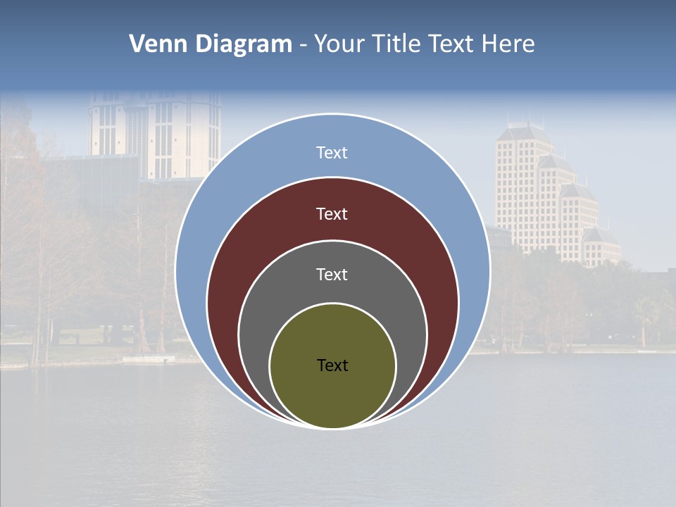 Lake Downtown Eola PowerPoint Template