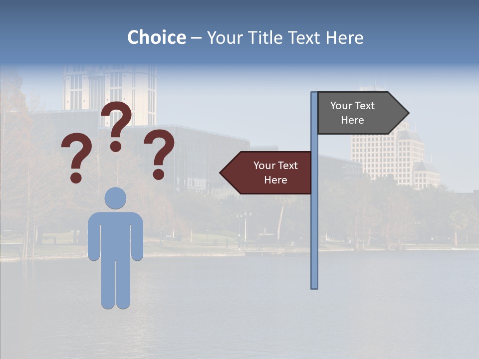Lake Downtown Eola PowerPoint Template