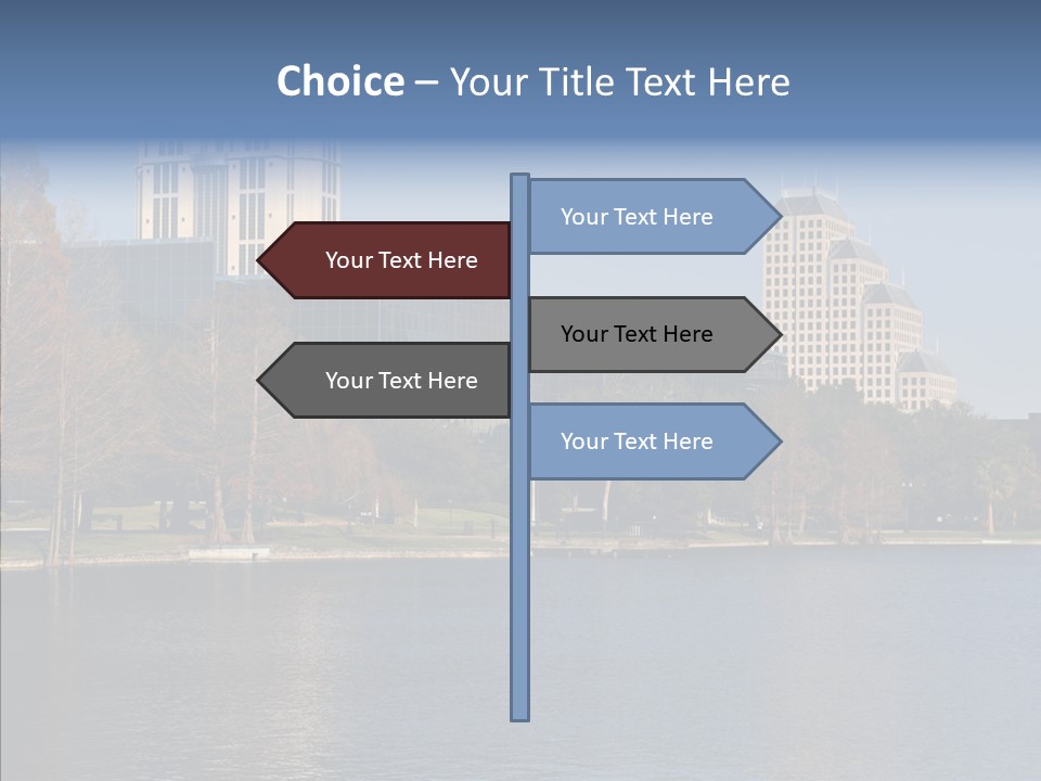 Lake Downtown Eola PowerPoint Template