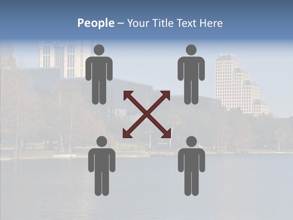 Lake Downtown Eola PowerPoint Template