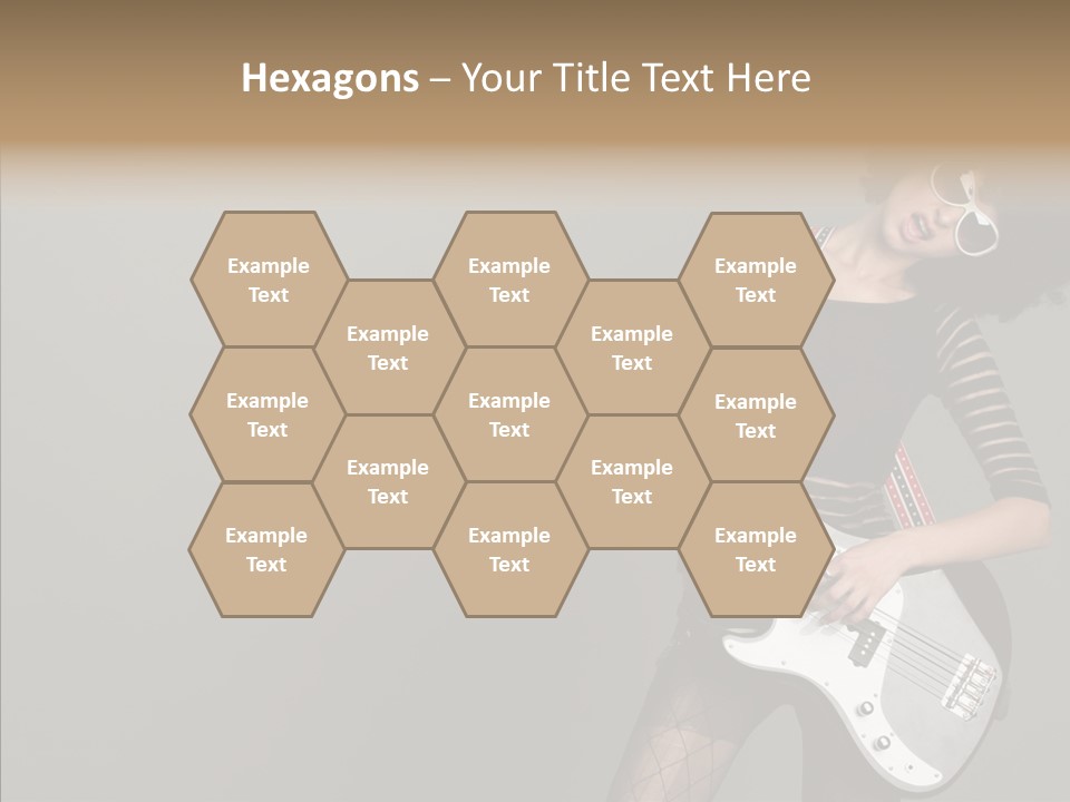 Equipment Shoulders Face PowerPoint Template