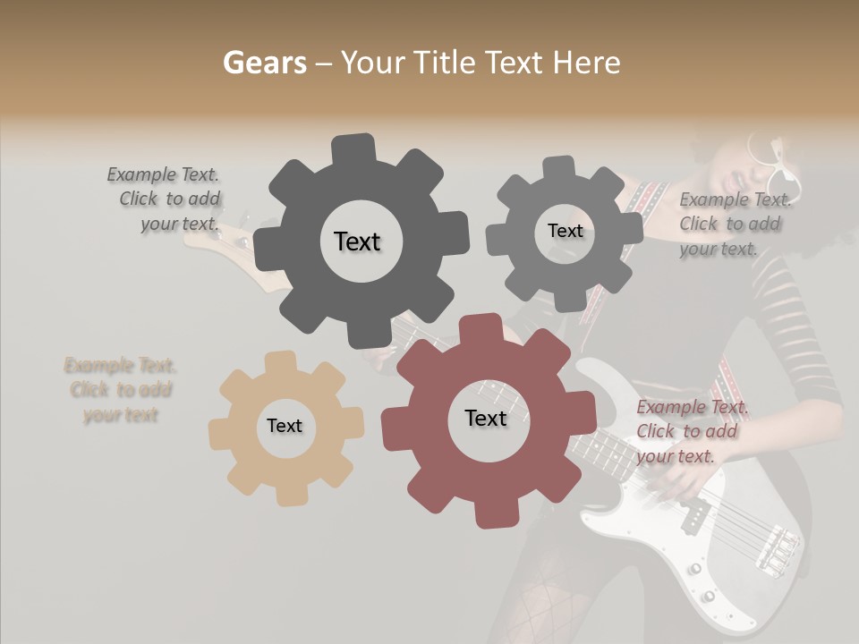 Equipment Shoulders Face PowerPoint Template